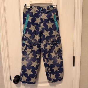 Mini Boden Blue Star Print Kids Pants